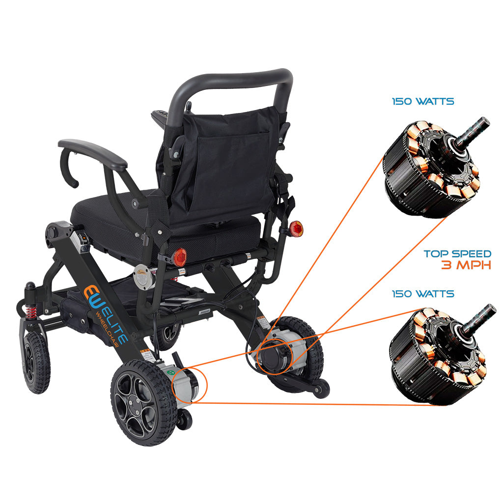 DELUXE ELITEWHEELCHAIR™, Model EW13 Dark Gray (Open-box)