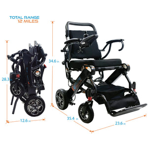 DELUXE ELITEWHEELCHAIR™, Model EW13 Dark Gray (Open-box)